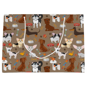 All the Cute Dogs Large Gift Bag