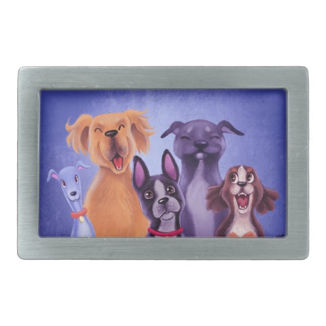 All The Dogs Belt Buckle (Front)