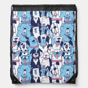 All the Dogs Drawstring Backpack