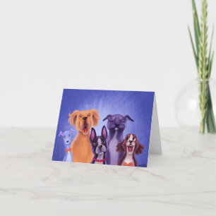 All The Dogs Letterpress Thank You Card