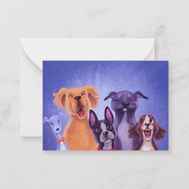 All The Dogs Note Card (Front)