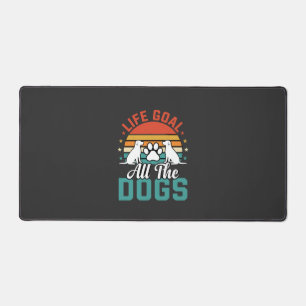 All The Dogs Retro Dog Lover Desk Mat