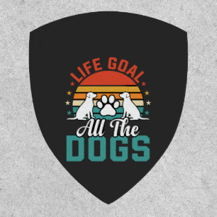 All The Dogs Retro Dog Lover Patch