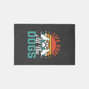 All The Dogs Retro Dog Lover Rug