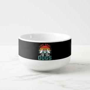 All The Dogs Retro Dog Lover Soup Mug