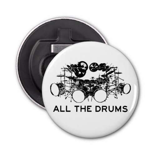 All The Drums Drummer Bottle Opener