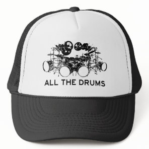 All The Drums Drummer Trucker Hat