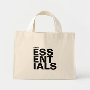 All the ESSENTIALS   Modern Minimalist  Mini Tote Bag