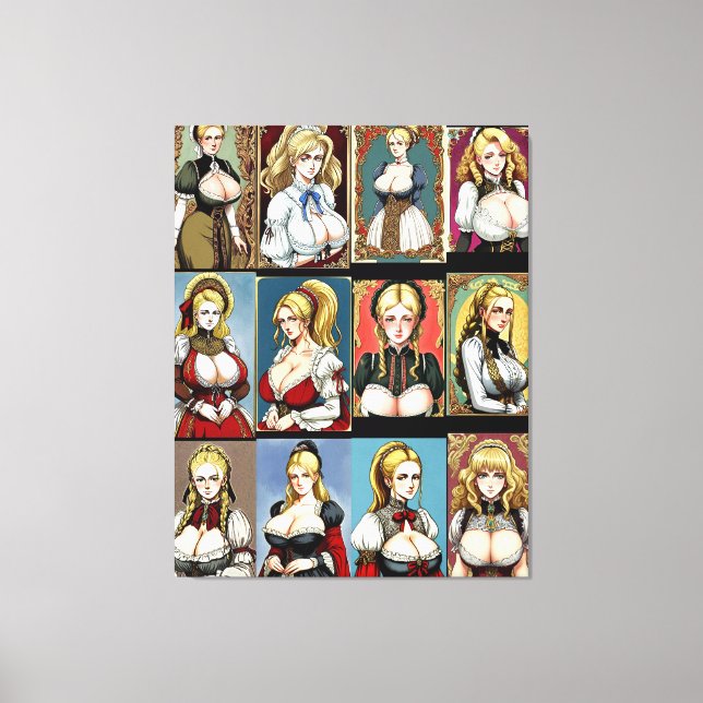 All the Faire Maidens Canvas Print (Front)