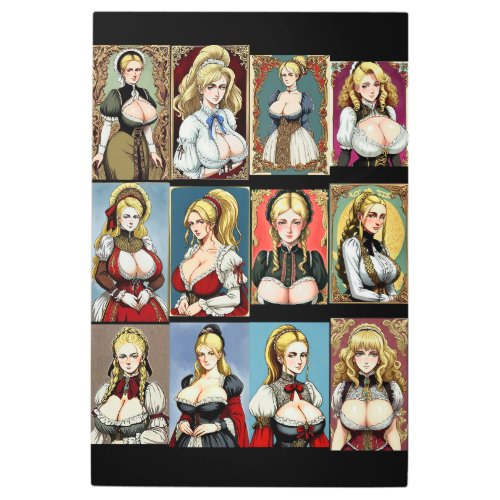 All the Faire Maidens Metal Print
