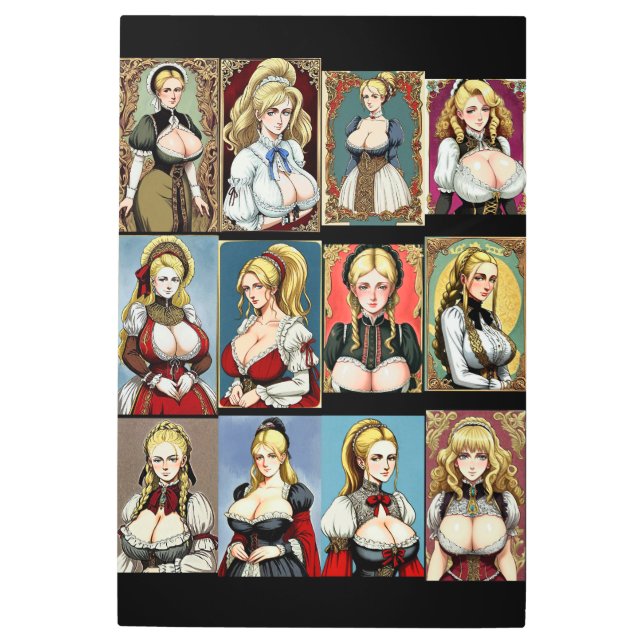 All the Faire Maidens Metal Print (Front)