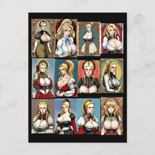 All the Faire Maidens Postcard