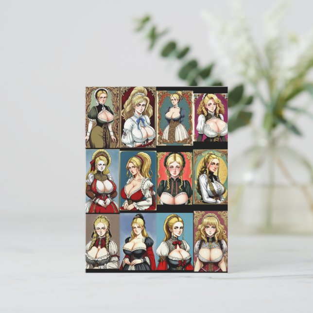 All the Faire Maidens Postcard (Standing Front)
