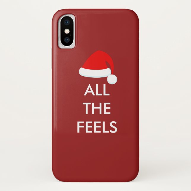 ALL THE FEELS Holiday iPhone Case (Back)