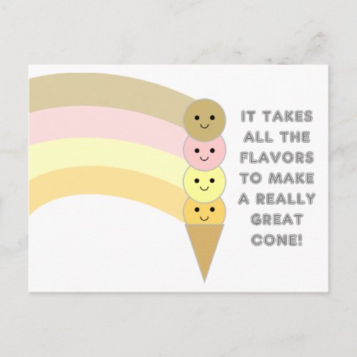 All the Flavors Inspirational Post Card