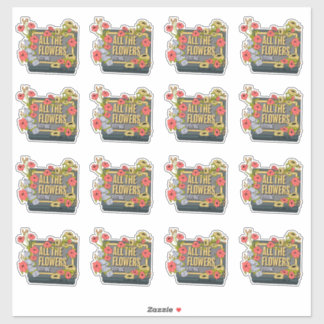 All the Flowers Festival Logo Sticker