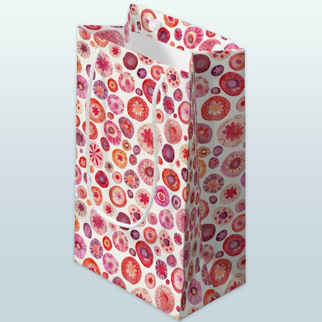 All the Flowers Small Gift Bag (Abstract floral gift bag)