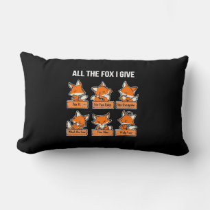 All The Fox I Give Lumbar Pillow