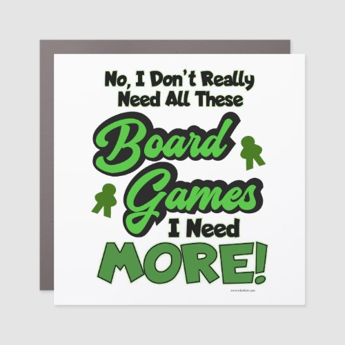 All The Games Cool Fun Boardgame Collection  Car Magnet