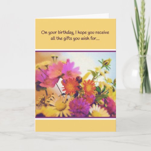 All the Gifts You Wish ForBirthday Thank You Card
