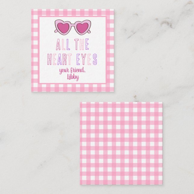 All The Heart Eyes Valentine's Day Note (Front/Back)