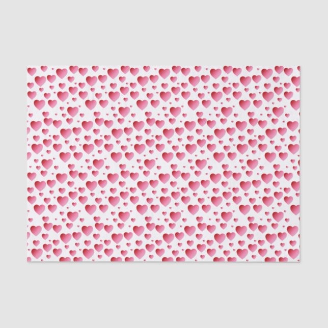 All the Hearts Pink Tissue Paper (Front)