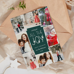 All the Joy Multi Photo Collage Holiday Card