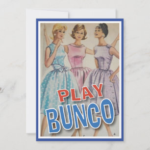 All The Ladies Are Playing Bunco Invitation