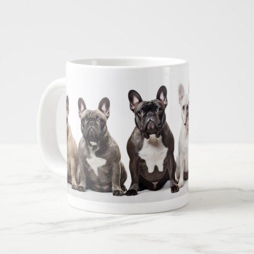 All the Little Frenchies Giant Coffee Mug