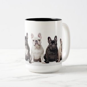 All the Little Frenchies Two-Tone Coffee Mug