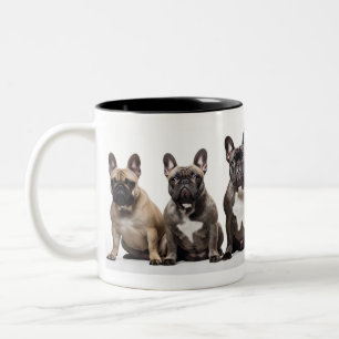 All the Little Frenchies Two-Tone Coffee Mug