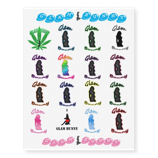 All the Logos Tattoo sheet (Front)