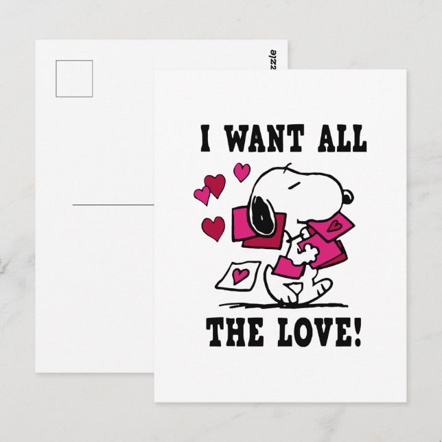 All The Love Valentine Postcard (Front/Back)