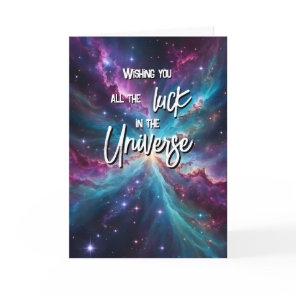 all the luck universe Good Luck exams GCSE SAT Card