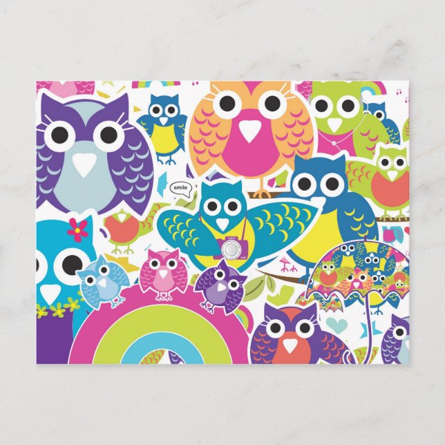 all the owls postcard (Front)