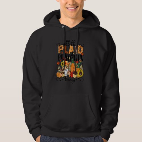 All The Plaid And Pumpkin Things Pumpking Leopard  Hoodie