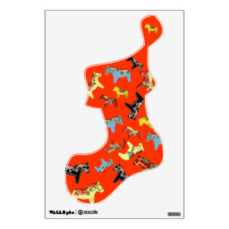 All the pretty horses Stocking wall decal
