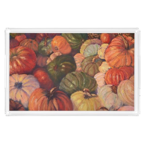 All the Pretty Pumpkins Acrylic Serving Tray