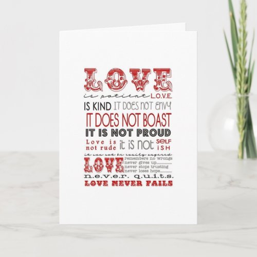 ALL THE REASONS I LOVE YOU FOR ANY TIME CARD