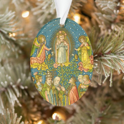 All the Saints Adore Thee VVP OO2 wText Oval Ornament