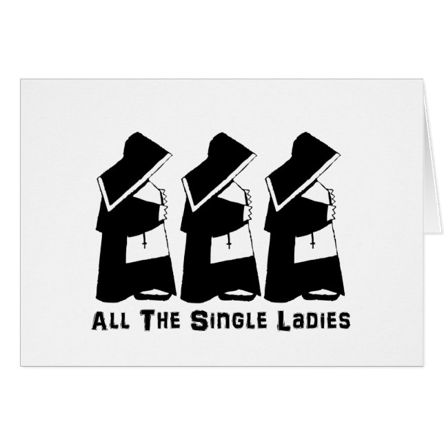 All The Single Ladies Cards (Front Horizontal)