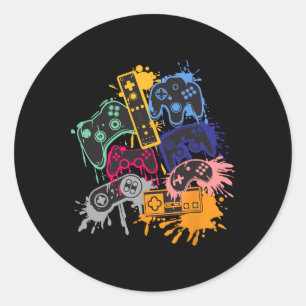 All The Things Video Game Controller 1 Classic Round Sticker