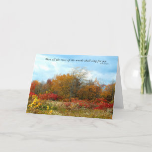 All the Trees Shall Sing - Blank Scripture Card