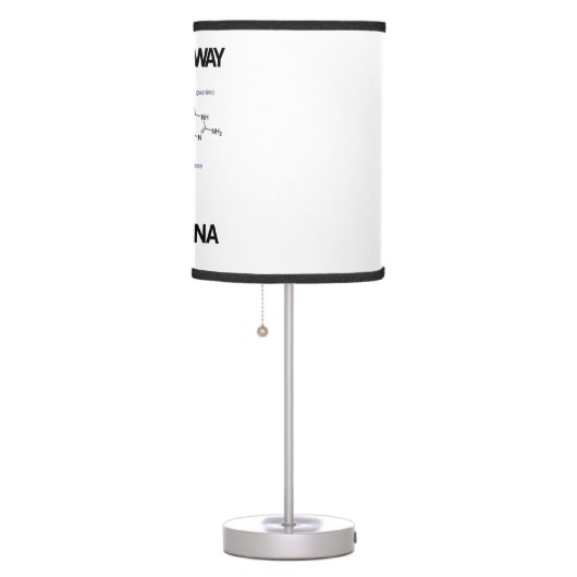 All The Way With mRNA Messenger RNA Molecular Bio Table Lamp (Right)