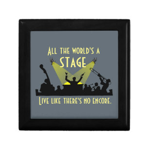 All the World's a Stage Altered Shakespeare Quote Gift Box