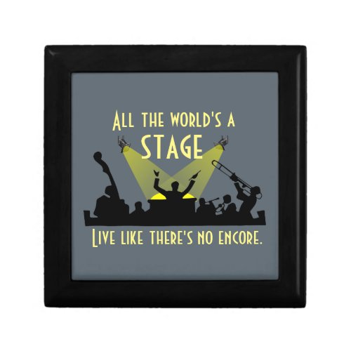 All the Worlds a Stage Altered Shakespeare Quote Gift Box