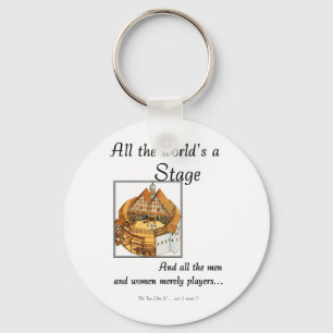 All the worlds a stage keychain