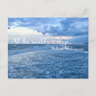 All The World's A Stage Postcard