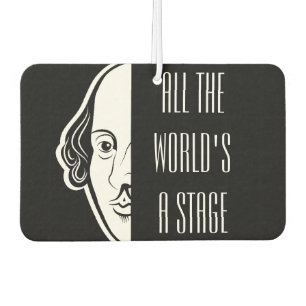 All The World's A Stage Shakespeare Quote Thespian Air Freshener