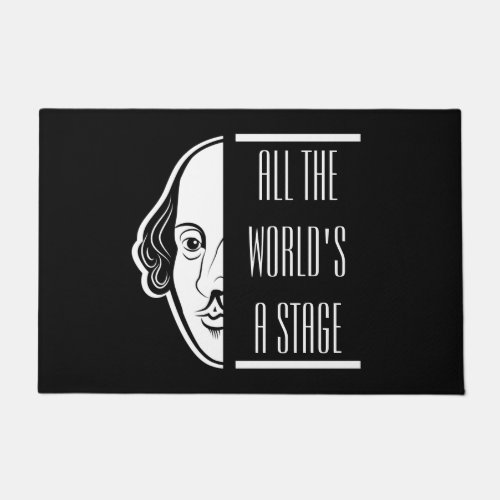 All The Worlds A Stage Shakespeare Quote Thespian Doormat